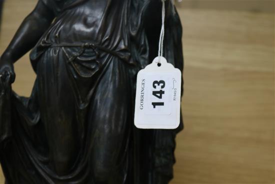 After the Antique, a bronze figure of Farnese Flora, Fonderie Sommer Napoli